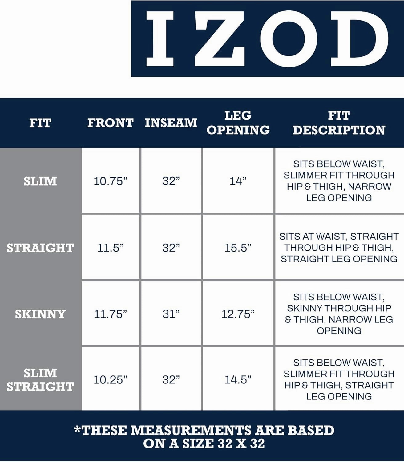 IZOD Men's Straight Leg Jeans - Comfortable Stretch Casual Pull On Denim Jeans for Men - Lightweight Men's Fashion Pants