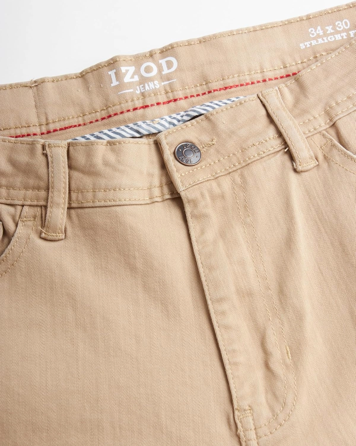 IZOD Men's Straight Leg Jeans - Comfortable Stretch Casual Pull On Denim Jeans for Men - Lightweight Men's Fashion Pants