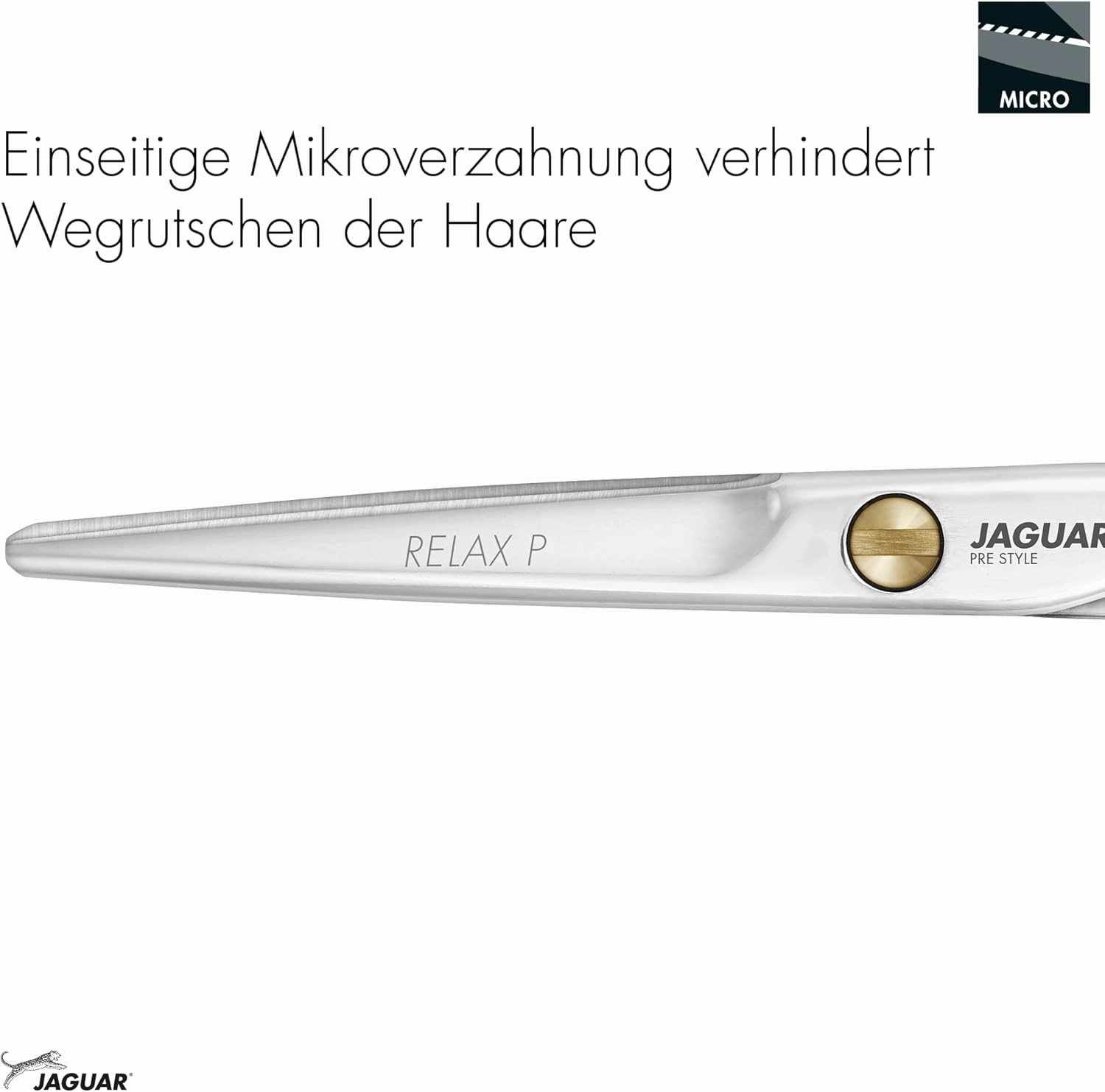 JAGUAR Pre Style Relax P Hairdressing Scissors, 6-Inch Length, 0.03698 kg, 14547