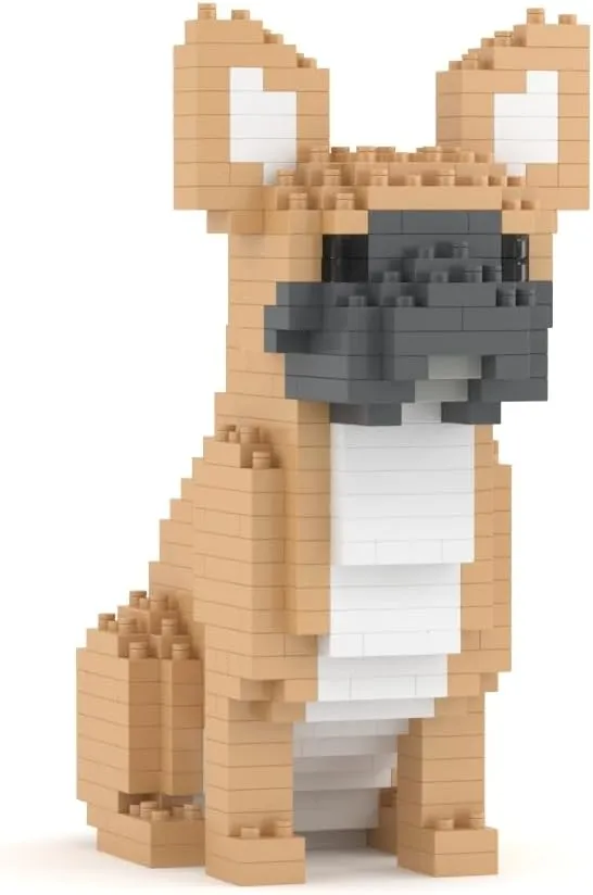 JEKCA French Bulldog Mini 01S | Mini Dog Plastic Building Blocks | Age 14 