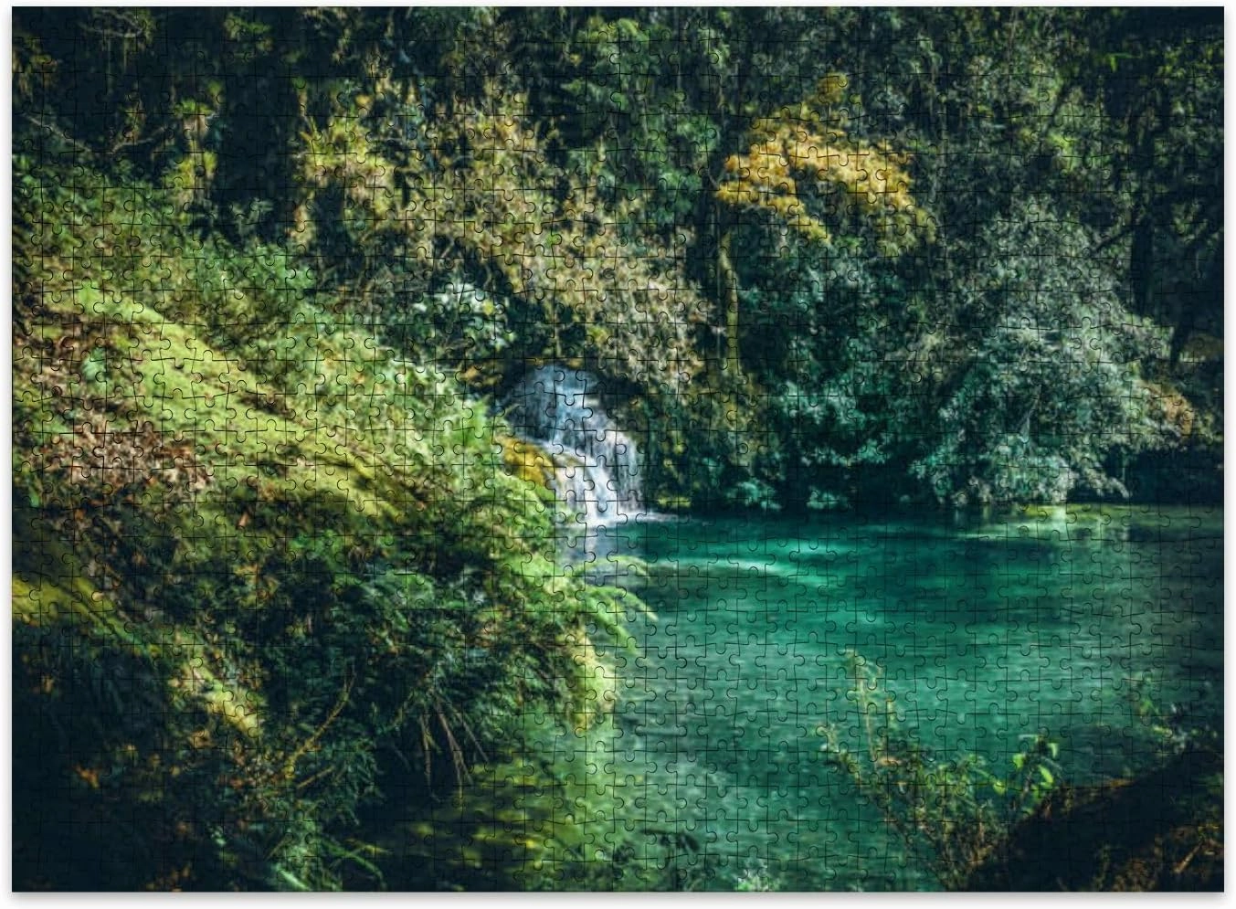 Jigsaw Puzzles 500 Pieces for Adult Waterfall Puzzle Game for Family Wooden Puzzle Toy Educational Games Puzzles for Home Decor