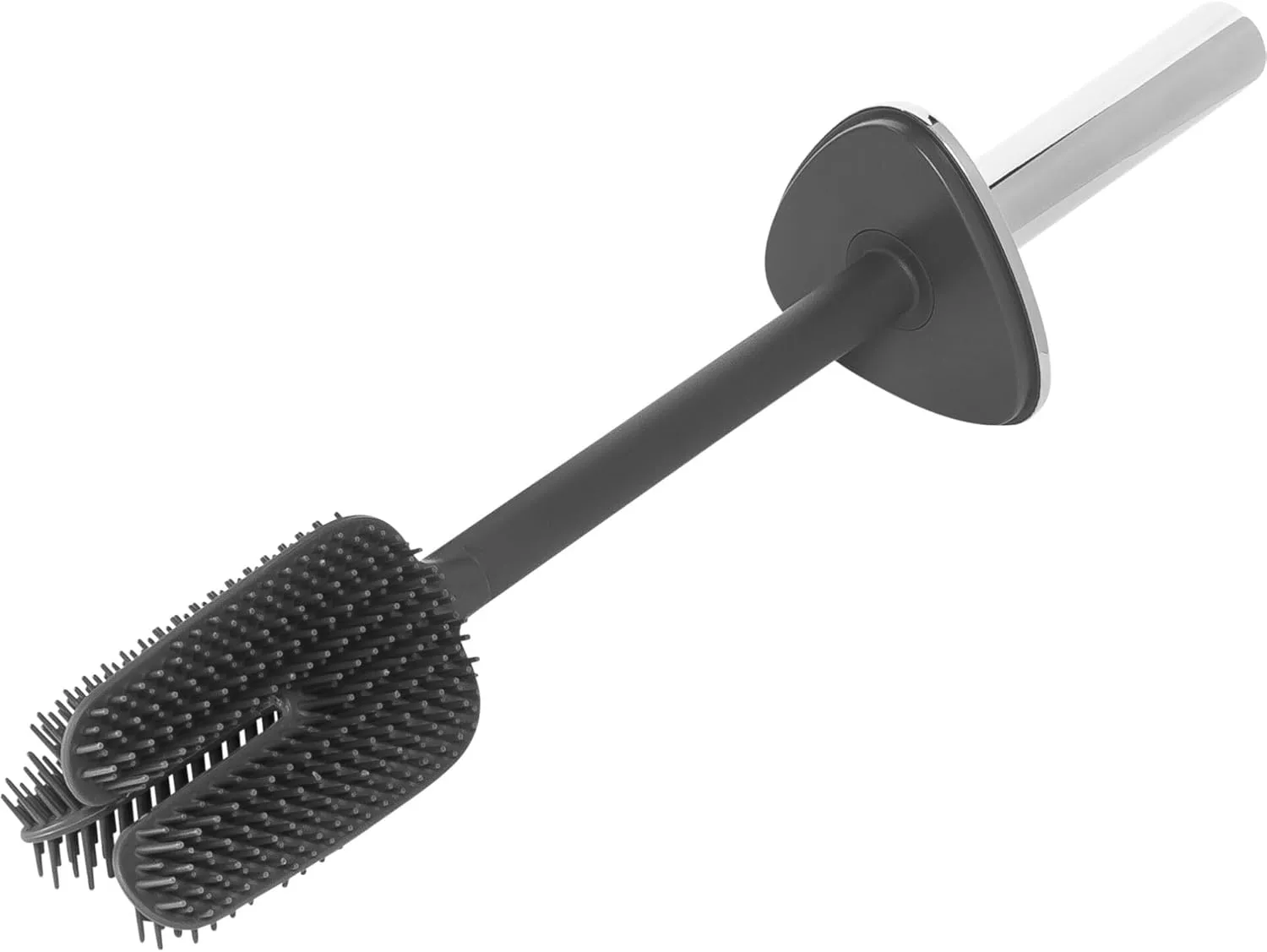Joseph Joseph Flex 360 Luxe Advanced Toilet Brush with Stainless-Steel Finish