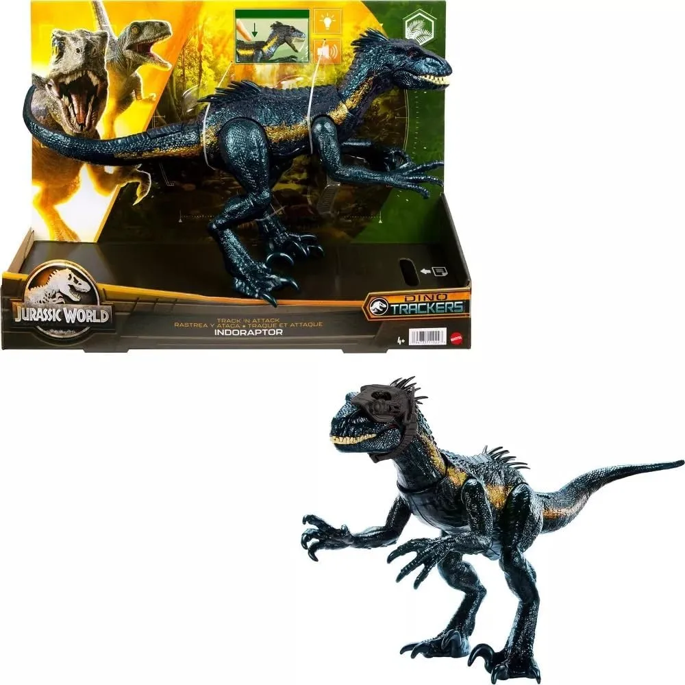 Jurassic Dino Trackers Track 'N Attack Indoraptor Action Figure