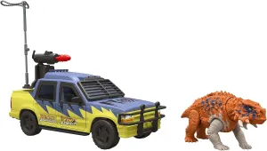 Jurassic Park Track & Explore Vehicle Set, 1 Dinosaur & 2 Accessories