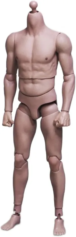 JXtoys S01 /6 Scale Muscular Body Seamless Super Flexible Action Figure for 12 Inch Male Doll Without Head Sculpture