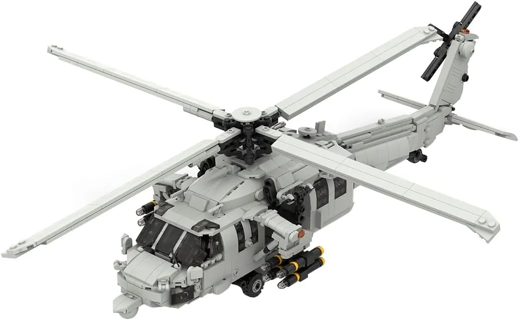 KAROYD MH-60S Helicopter Model Building Kit, Military Series Building Block Set, Creative Interactive Building Toy for Teens and Up (1579PCS )