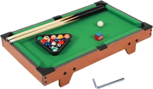 Kids Pool Table Set Office Use with Balls Chalk for Girls Adults Children