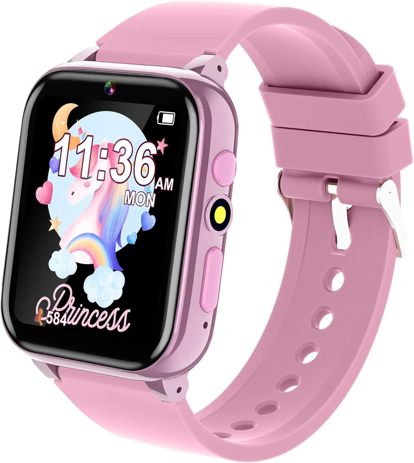 Kids Smart Watch Girls , Ages 3-12 Watches for Girls with 26 Games Pedometer Selfie Camera Calendar Learning Card Audio Book Educational Toy Watch for Girls Birthday Gift Ideas for Kids