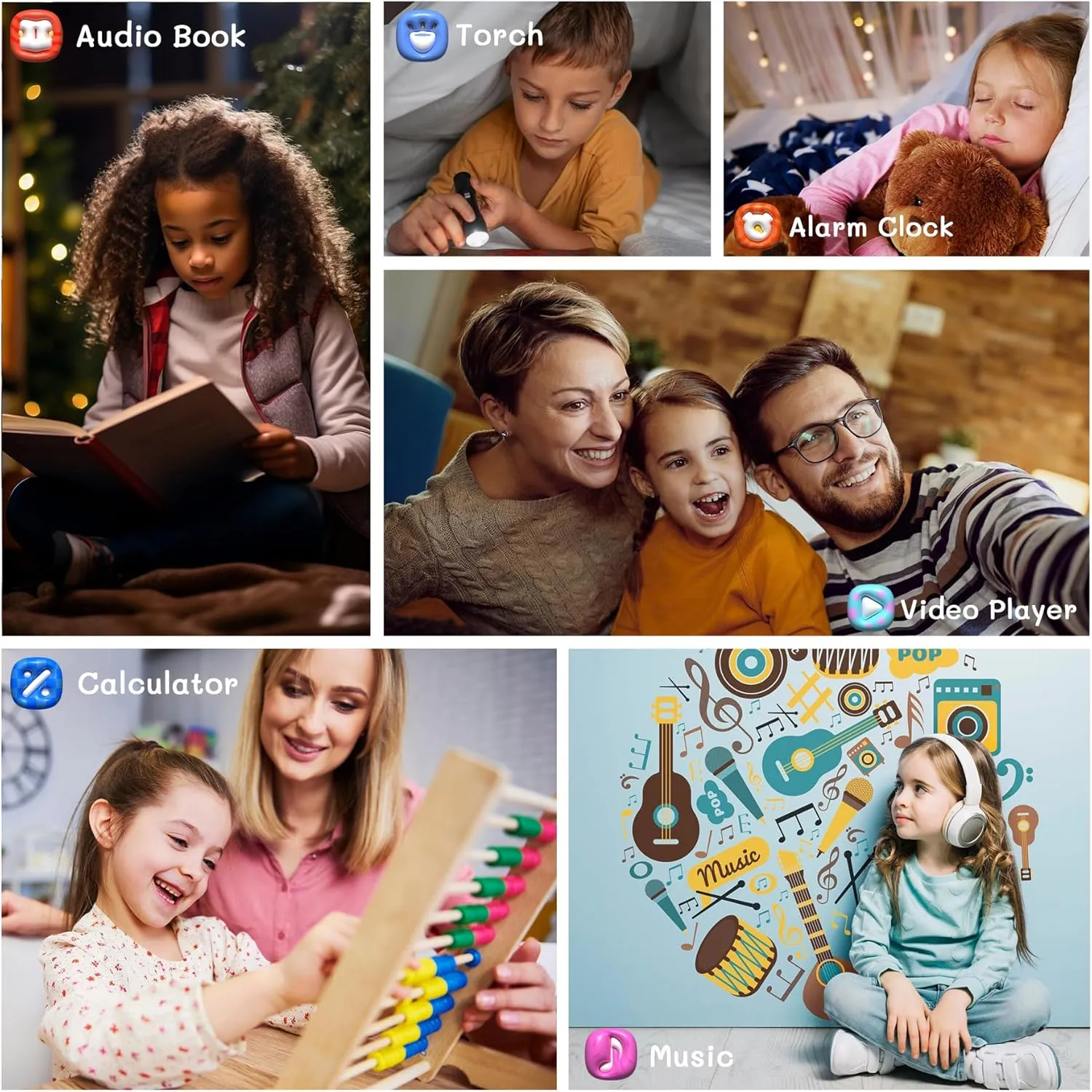 Kids Smart Watch Girls , Ages 3-12 Watches for Girls with 26 Games Pedometer Selfie Camera Calendar Learning Card Audio Book Educational Toy Watch for Girls Birthday Gift Ideas for Kids