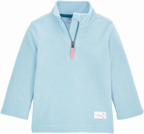 killtec Mini Fleece 1/4-Zip Fleece Mid-Layer (Little Kid's), Light Steel Mint, 8
