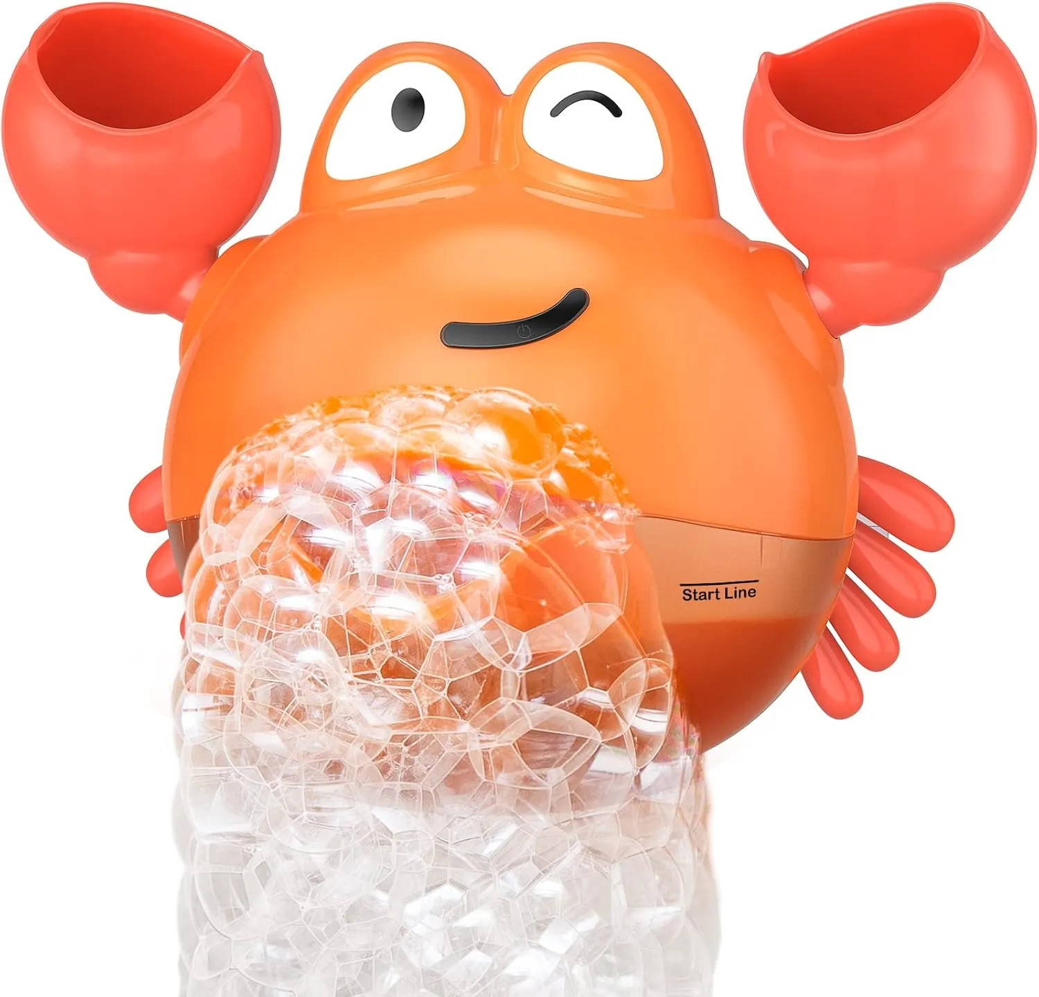 KINDIARY Bath Toy, Crab Bath Bubble Maker for Baby, Toddlers 1-3, Infants, Kids, Automatic Bubbles Machine Blower for Bathtub, Battery Operated