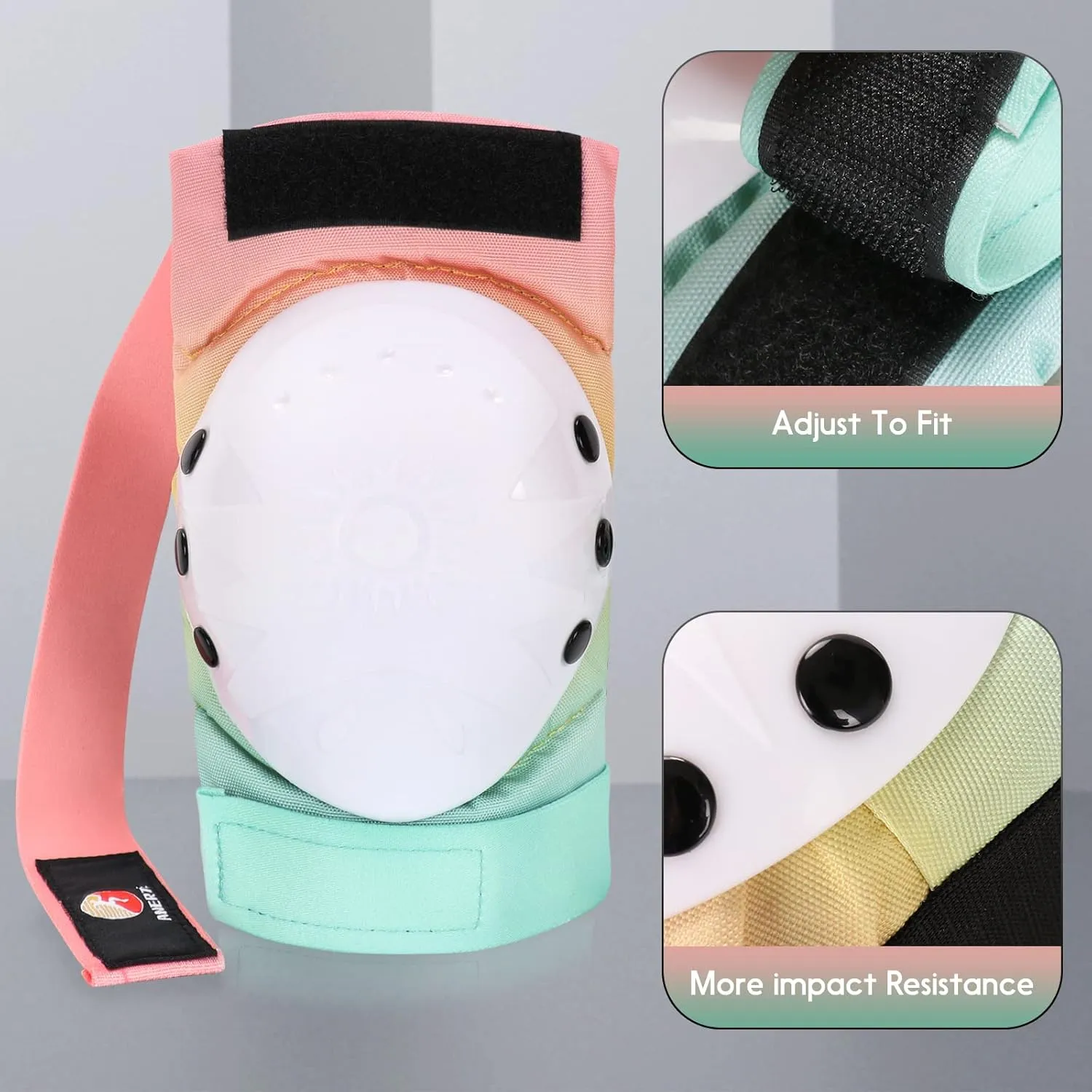 Knee Pads for Adult/Child Elbow Pads Wrist Guards 3 in 1 Protective Gear Set for Multi Sports Skateboarding Inline Cycling Biking Rollerblading Scooter Riding Sports