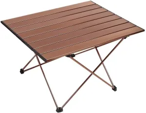 KOHARA Portable Aluminum Table Picnic Beach Fishing Folding Table Outdoor Lightweight Backpacking Camping Desk with Carry Bag
