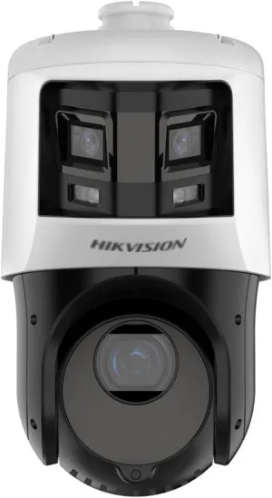 Ⲏіkvіsіon 4 MP TandemVu 25X IR Network Speed PTZ Camera DS-2SE4C425MWG-E/26(F0), 6MP Dual Lens Full Color Panoramic IP Camera Outdoor, 100M IR＆30M White Light Distance Night View，PoE (Support Upgrade）