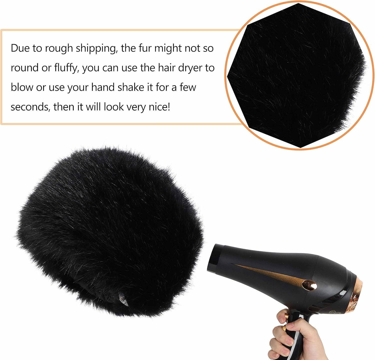 LA CARRIE Women's Faux Fur Hat for Winter with Stretch Cossack Russian Style White Warm Cap