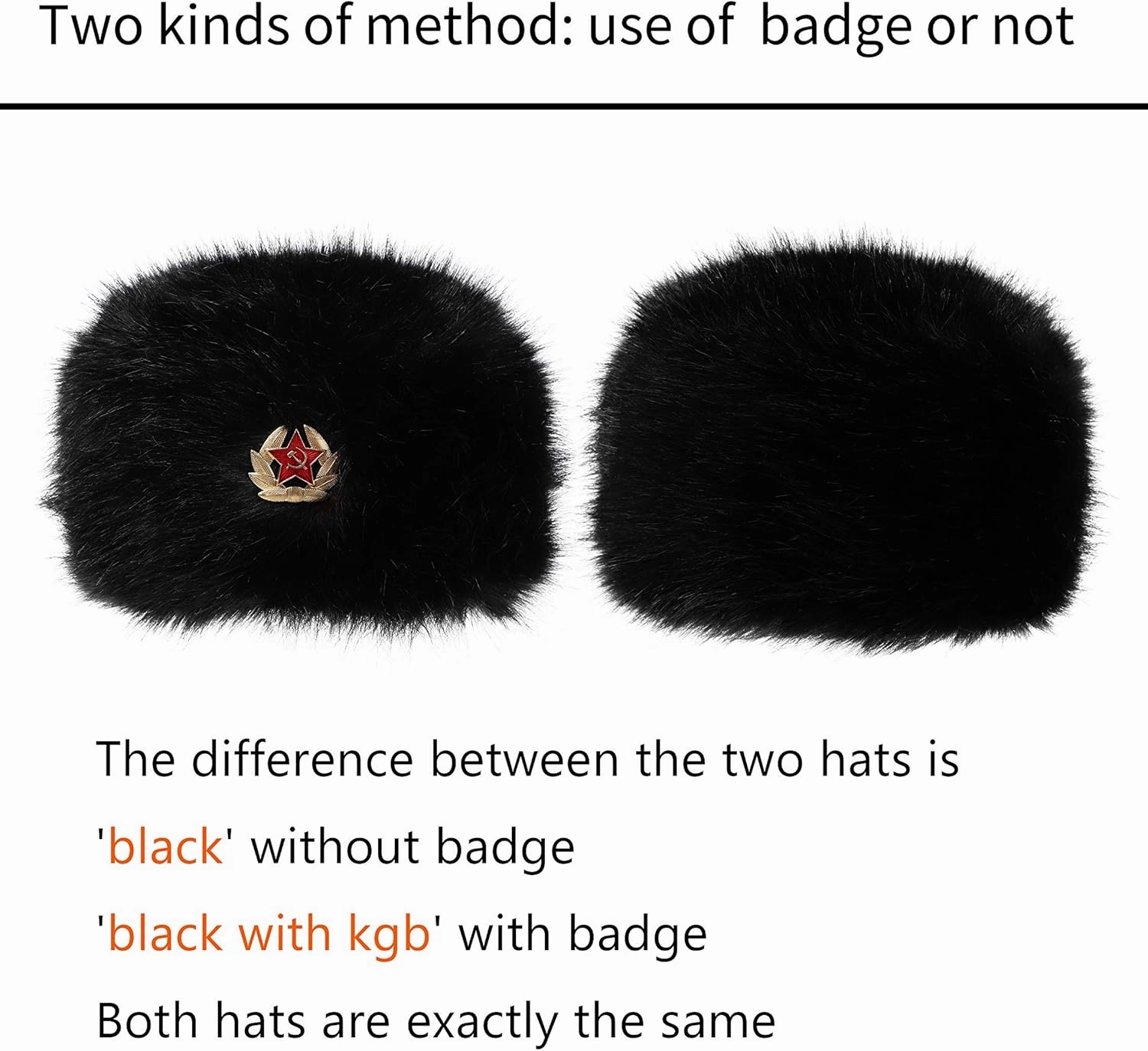 LA CARRIE Women's Faux Fur Hat for Winter with Stretch Cossack Russian Style White Warm Cap