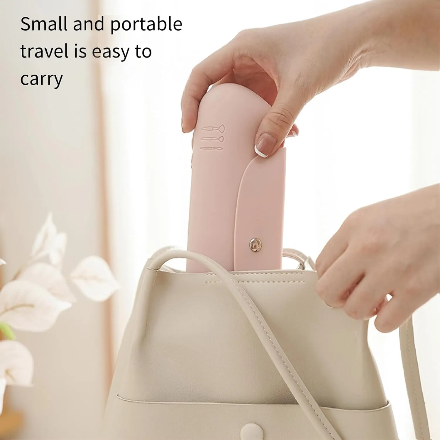 Large Travel Makeup Brush Holder with 4Pcs Eyeshadow Brushes for Women Travel