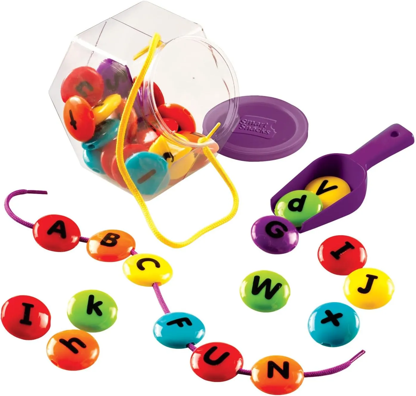 Learning Resources Smart Snacks ABC Lacing Sweets, Fine Motor Toy, 31 Pieces, Ages 2 