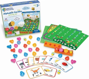 Learning Resources Alphabet Garden Activity Set, Educational Indoor Games, Preschool Alphabet, Toddler Brain Toys, Toddler Preschool Learning, 45 Pieces, Age 3 