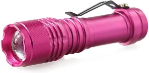 LED Torch Flashlight Super Brigh Torches Zoomable Adjustable Focus Handheld Flashlights with 14500 Battery (Battery Not Included)