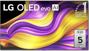 LG 77-Inch Class OLED evo AI 4K G5 Series Smart TV w/Dolby Atmos, Dolby Vision, HDR10, AI Super Upscaling 4K, Filmmaker Mode, Wow Orchestra, Alexa Built-in (OLED77G5WUA, 2025)