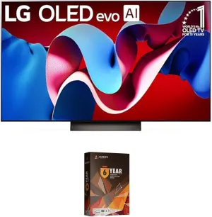 LG OLED65C4PUA 65 Inch Evo C4 Series OLED Smart TV with 6 Year Amber Protection Plan (2024)