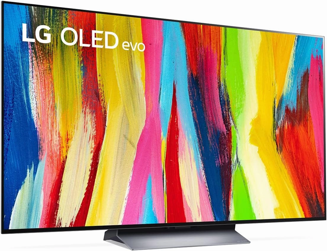 LG C2 Series 55-Inch Class OLED evo Smart TV OLED55C2PUA, 2022 - AI-Powered 4K TV, Alexa Built-in, Dark Silver