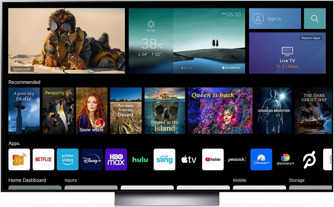 LG C2 Series 55-Inch Class OLED evo Smart TV OLED55C2PUA, 2022 - AI-Powered 4K TV, Alexa Built-in, Dark Silver