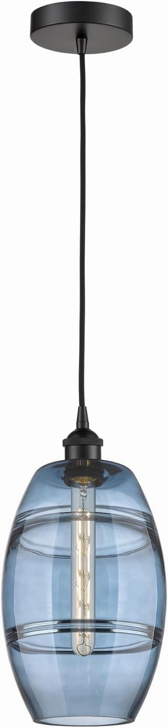 Lighting VAZ - 1 Light Cord Hung Mini Pendant in Industrial Style-9.88 Inches Tall and 8 Inches Wide-Polished Chrome Finish-Light