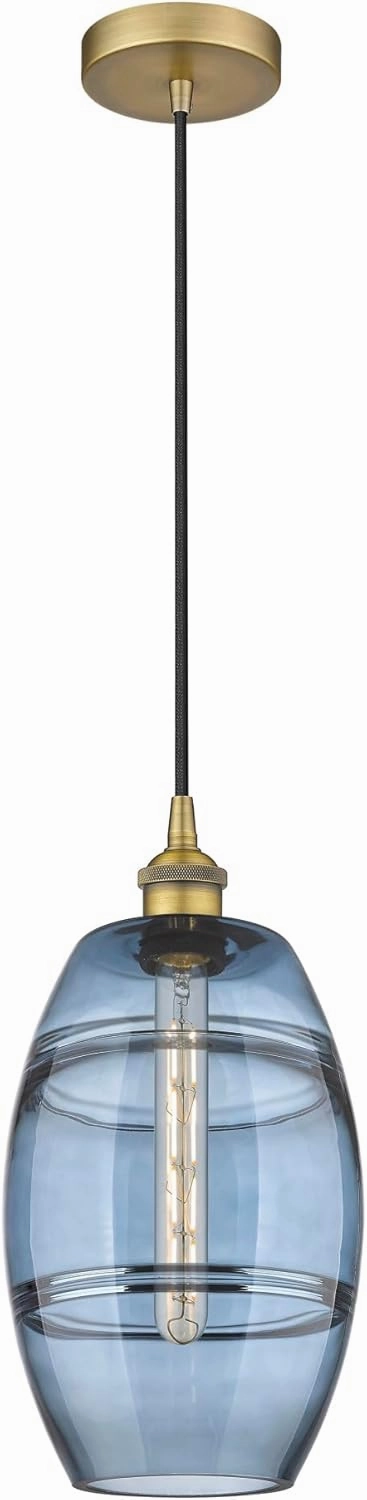 Lighting VAZ - 1 Light Cord Hung Mini Pendant in Industrial Style-9.88 Inches Tall and 8 Inches Wide-Polished Chrome Finish-Light