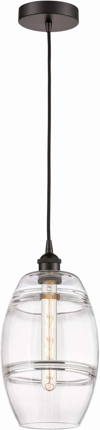 Lighting VAZ - 1 Light Cord Hung Mini Pendant in Industrial Style-9.88 Inches Tall and 8 Inches Wide-Polished Chrome Finish-Light