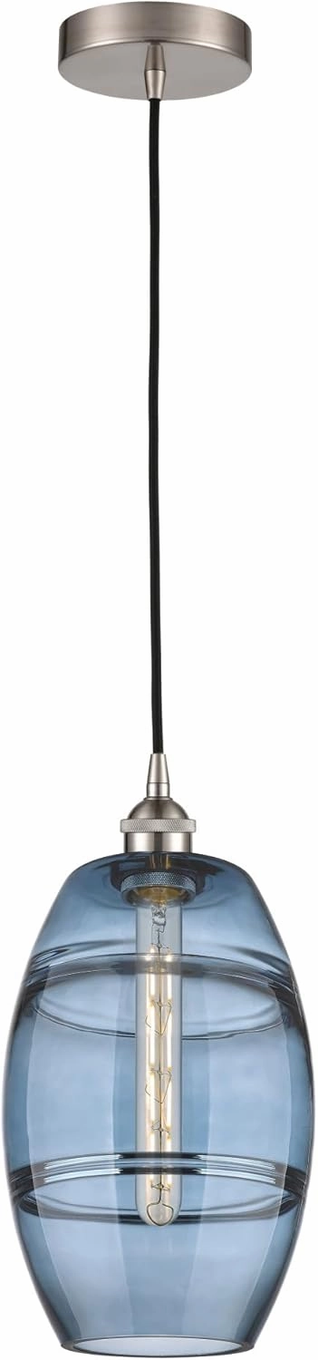 Lighting VAZ - 1 Light Cord Hung Mini Pendant in Industrial Style-9.88 Inches Tall and 8 Inches Wide-Polished Chrome Finish-Light