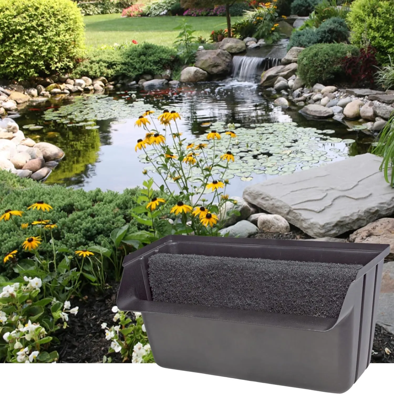 Little Giant SPW18 Spillway for Streams or Pond Waterfalls, 18-Inch, Maximum 4000 GPH, Black, 517203