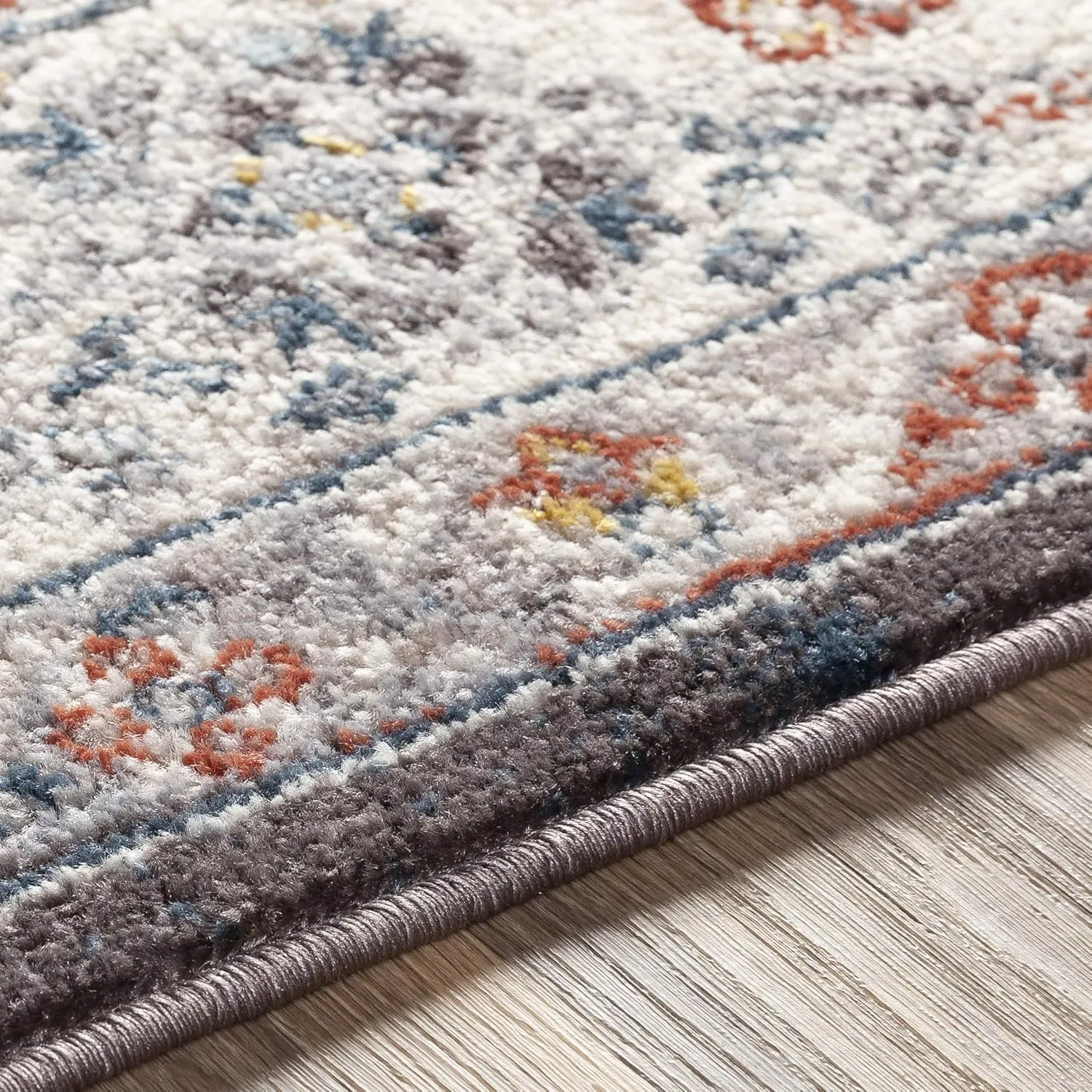 Livabliss Anja Oriental Medallion Area Rug,5'2" x 7',Dark Brown