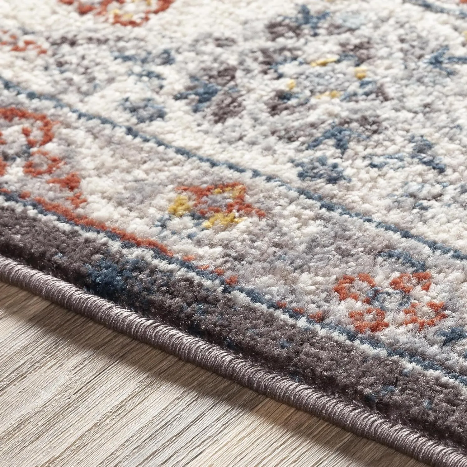 Livabliss Anja Oriental Medallion Area Rug,5'2" x 7',Dark Brown