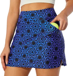 M MOTEEPI 16" Golf Skirt for Women Tennis Skirt with 4 Pockets High Waisted Athletic Skorts Skirts