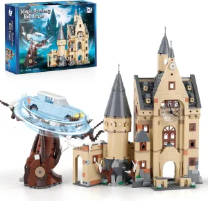 Magic Castle Clock Tower Building Set, Creative Castle Mini Building Blocks Kit for Fans, Collectible Castle Model Toys Gifts for Adults Kids 12  (1305 Pieces)