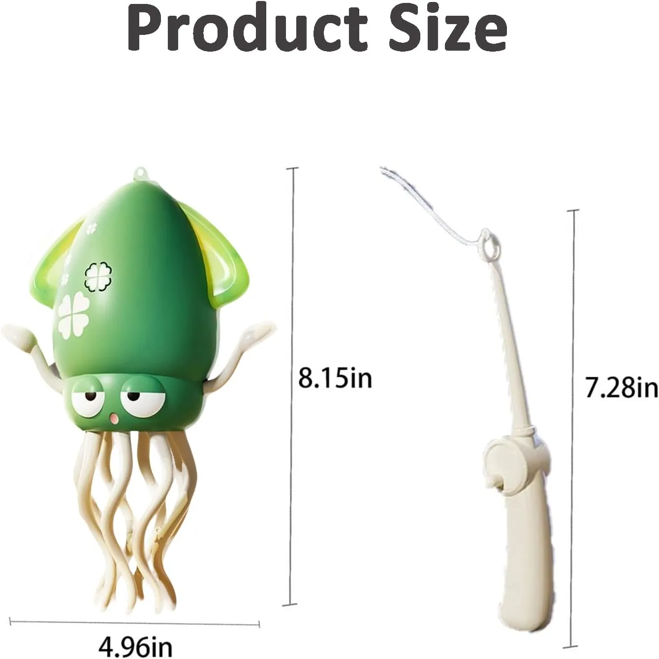 Magic Dancing Octopus Toy, Crazy 8-Leg Auto-Dance Octopus Toy, Crawling Dancing Automatic Obstacle Sensor Toys,Smart-Tentacle Self-Navigating Robotic Pet Toys for Indoor Cat Dog (Green, S)