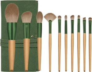Makeup Brushes 10-Piece Makeup Brushes with Brush Bag Soft Fluffy Brush Makeup Brush Set Makeup Tools for Beginners Brush Set(A)