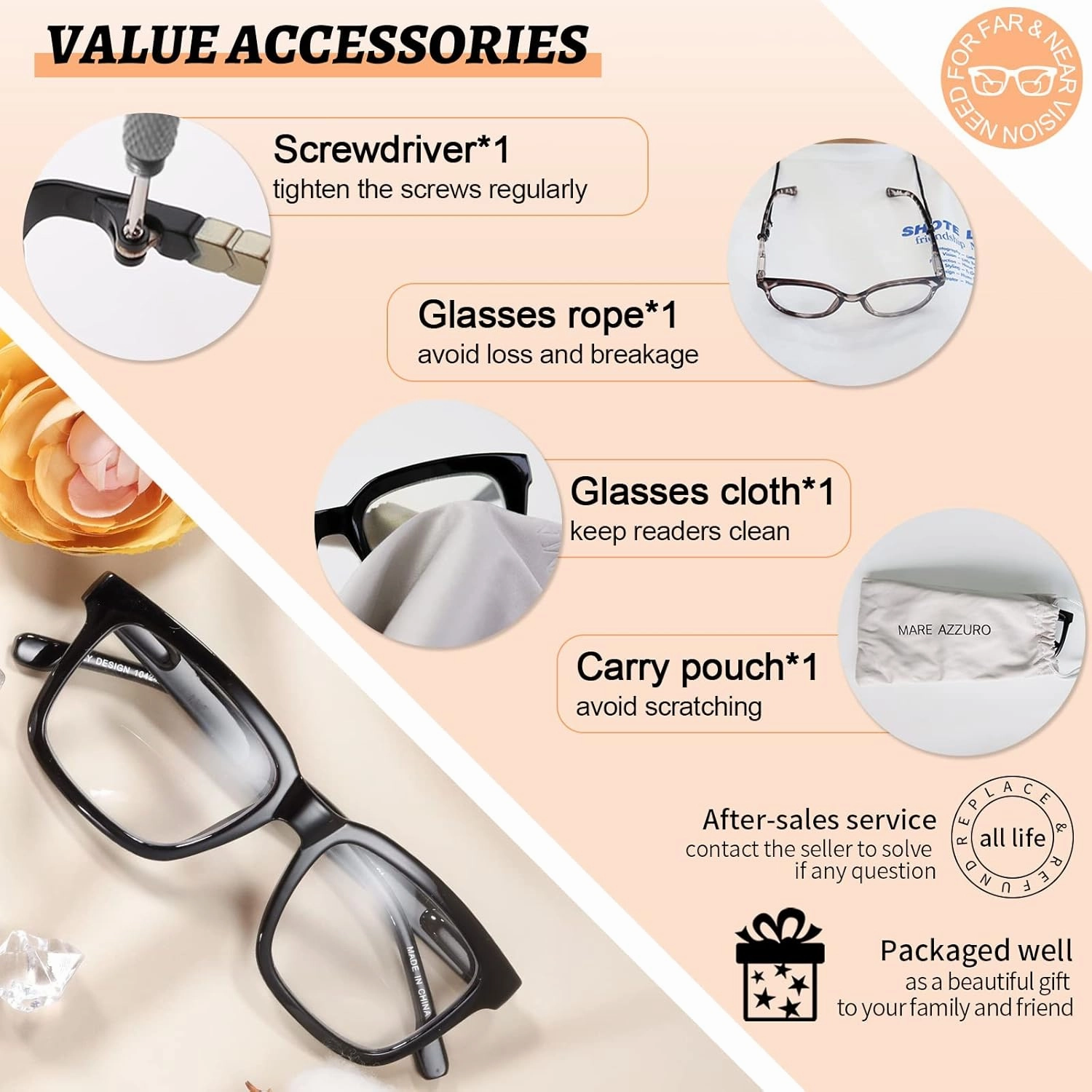 MARE AZZURO Large Bifocal Reading Glasses Women Blue Light Blocking Readers 1.0 1.25 1.5 1.75 2.0 2.25 2.5 2.75 3.0 3.5