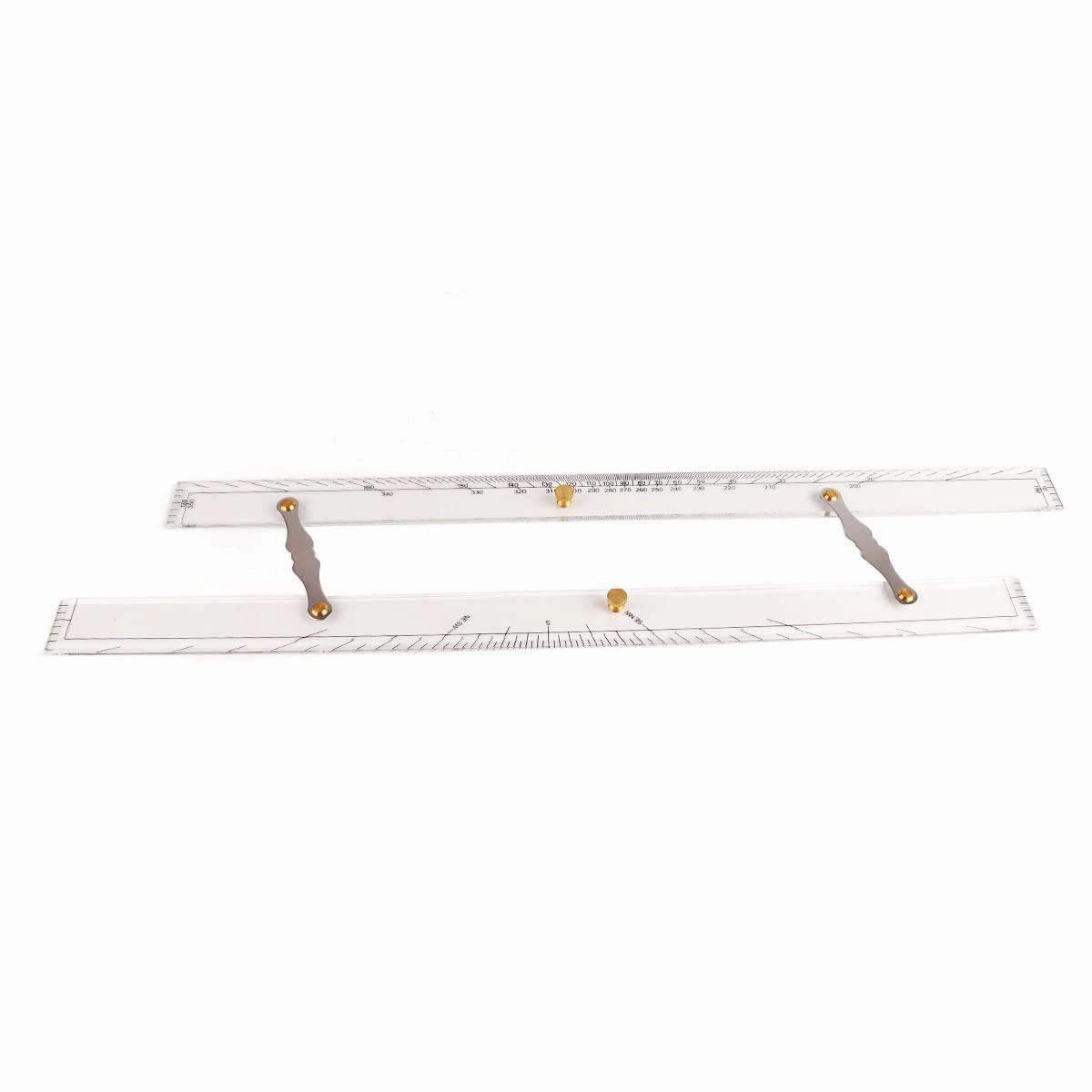 Marine Parallel Ruler with Clear Scales Navigation Tools Mapping Points to Pull Parallel Ruler Boat Ship Drawing Parallel Ruler(600mm)