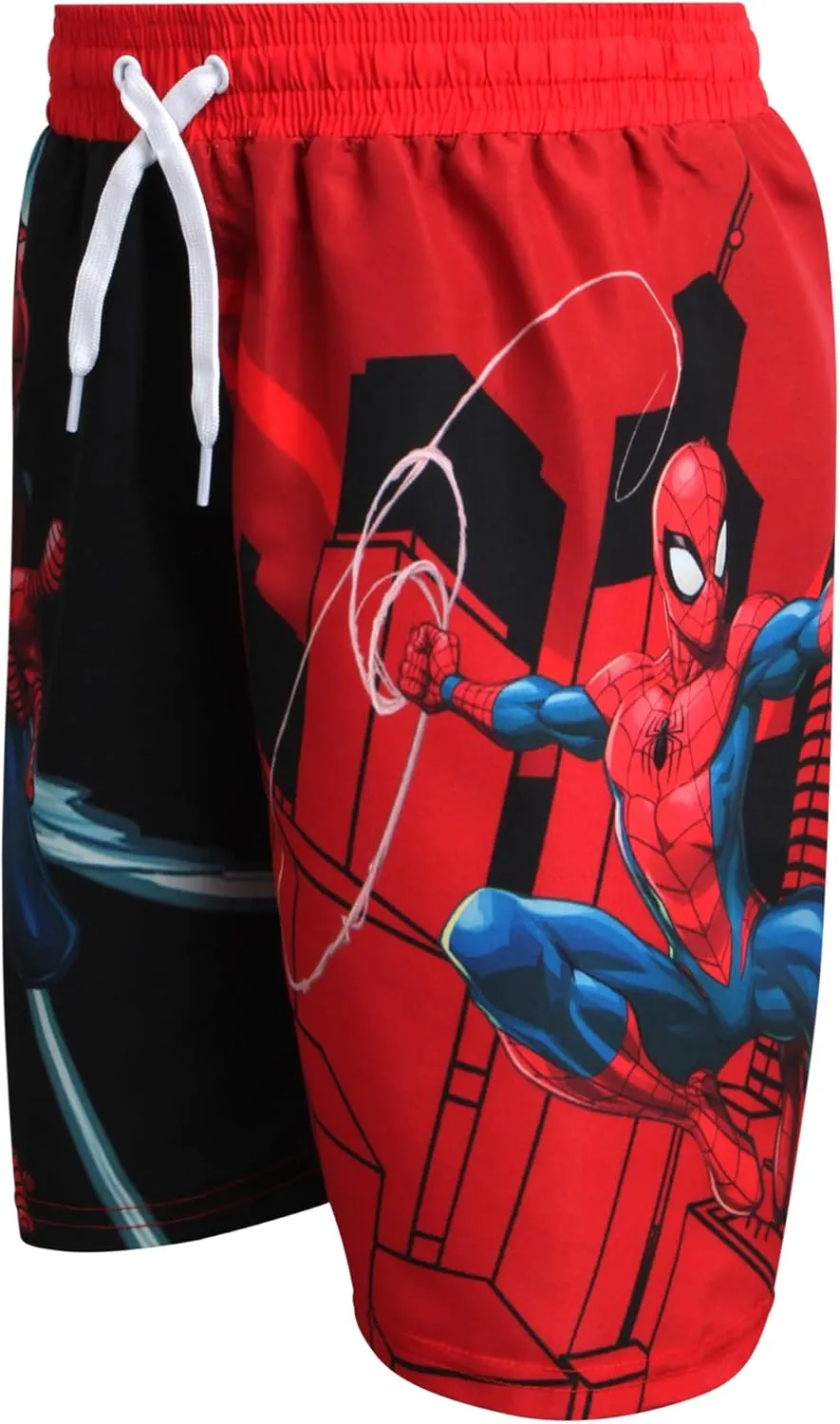 Marvel Boys Rash Guard Set - 2 Piece Spiderman Spidey & His Amazing Friends UPF50  Swim Shirt & Swim Trunks for Boys (2T-12)