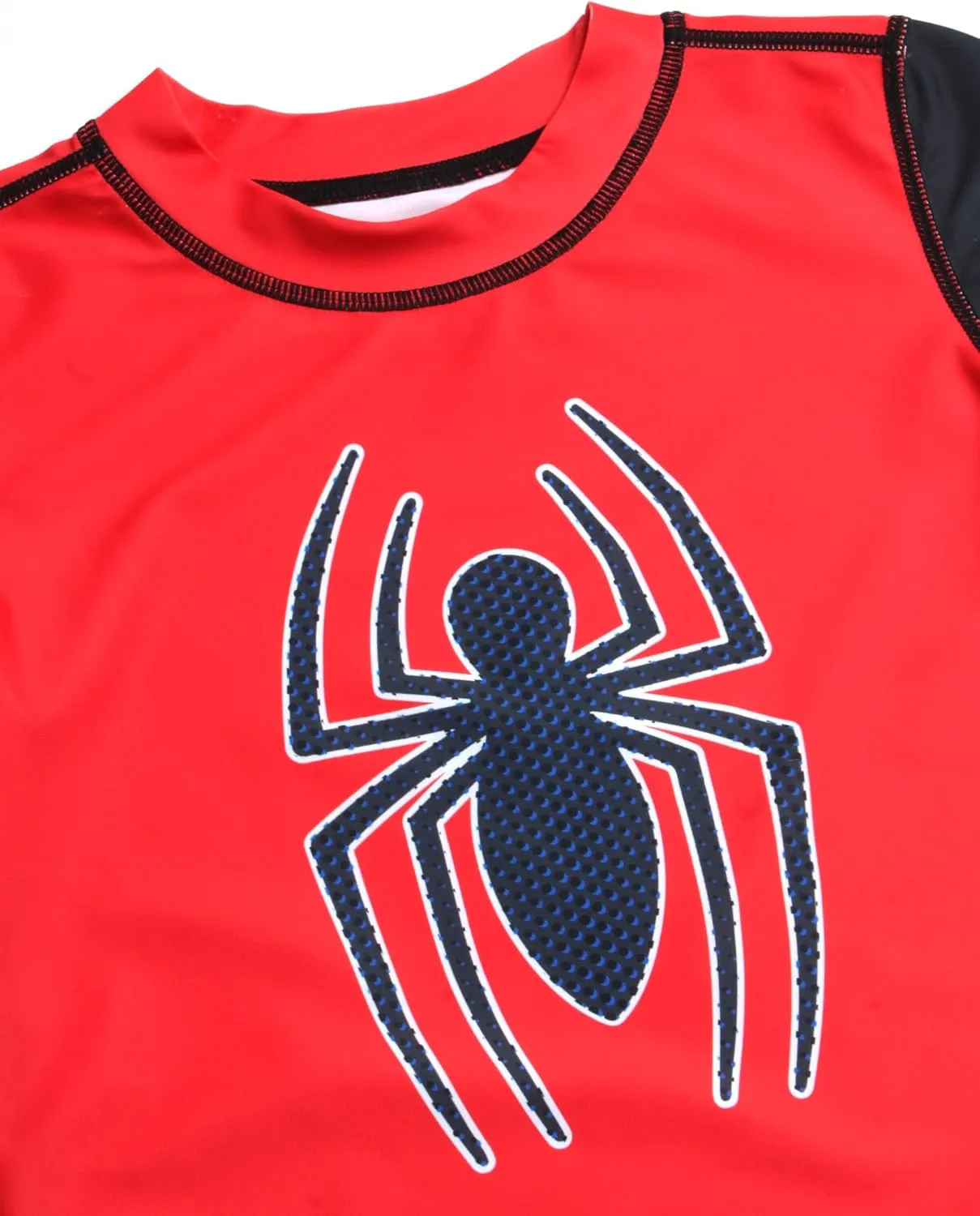 Marvel Boys Rash Guard Set - 2 Piece Spiderman Spidey & His Amazing Friends UPF50  Swim Shirt & Swim Trunks for Boys (2T-12)