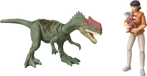 Mattel Jurassic World: Chaos Theory Storypack, Human & Dinosaur Action Figure Rescue Pack, 3.75-inch Scale Yaz & Monolophosaurus & 2 Accessories