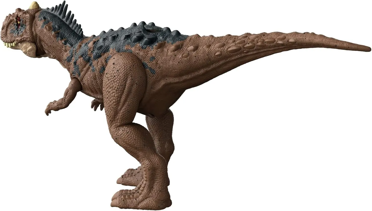 Mattel Jurassic World Dominion Roar Strikers Rajasaurus Dinosaur Action Figure with Roaring Sound and Attack Action, Toy Toy Physical & Digital Play
