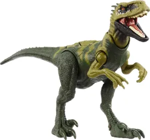 Mattel Jurassic World Strike Attack Dinosaur Toy, Atrociraptor Action Figure with Movable Joints & Strike Motion