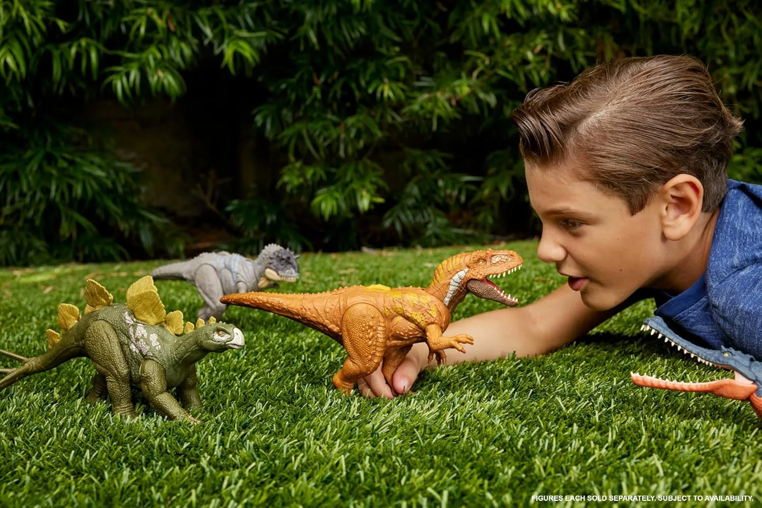 Mattel Jurassic World Wild Roar Dinosaur Toy with Sound & Attack Move, Gryposuchus Posable Action Figure Includes Digital Play, 11 inches Long
