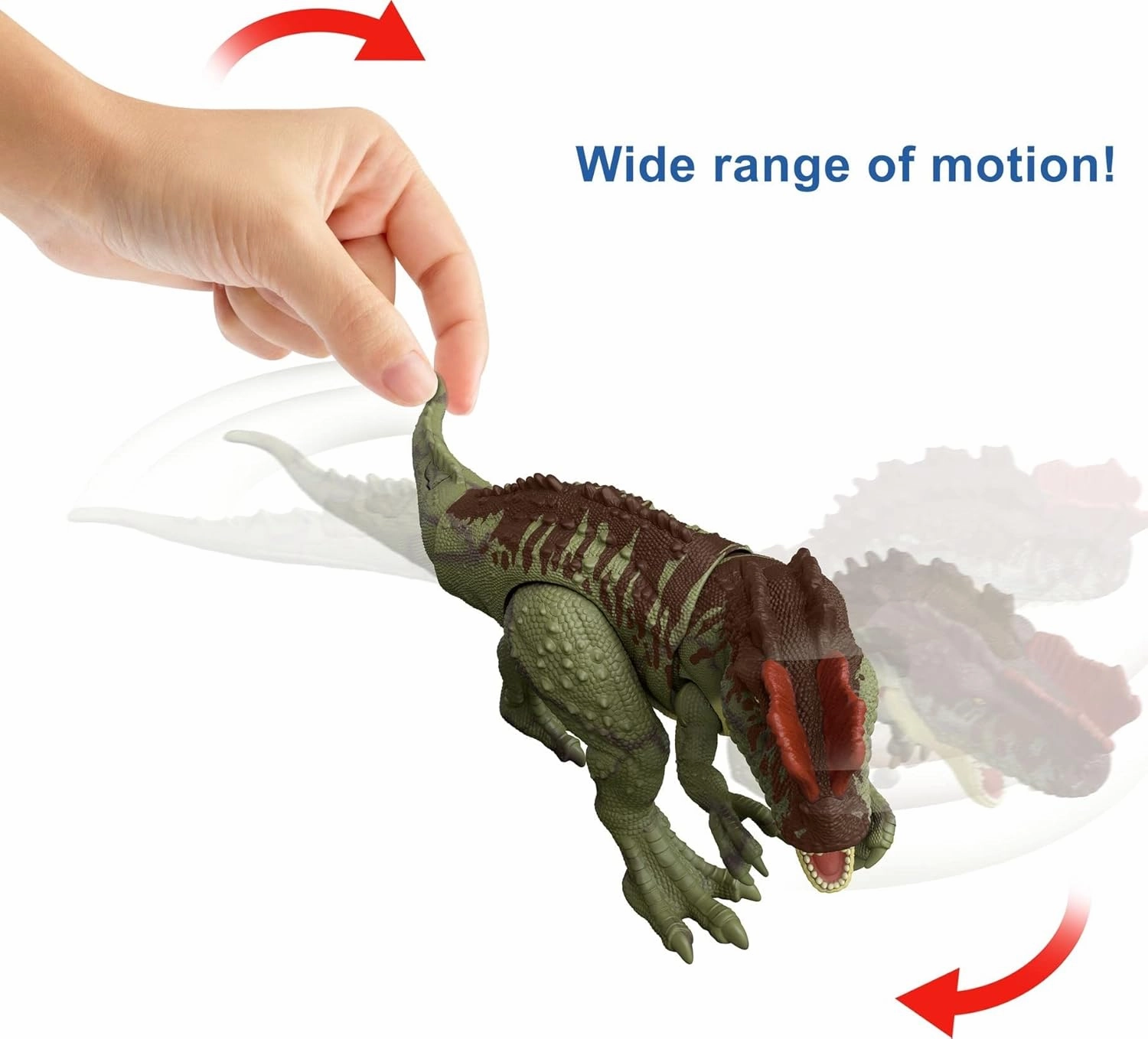 Mattel Jurassic World Dominion Massive Action Dinosaur Figure, Yangchuanosaurus Dino Toy with Attack Motion, Plus Downloadable App & AR