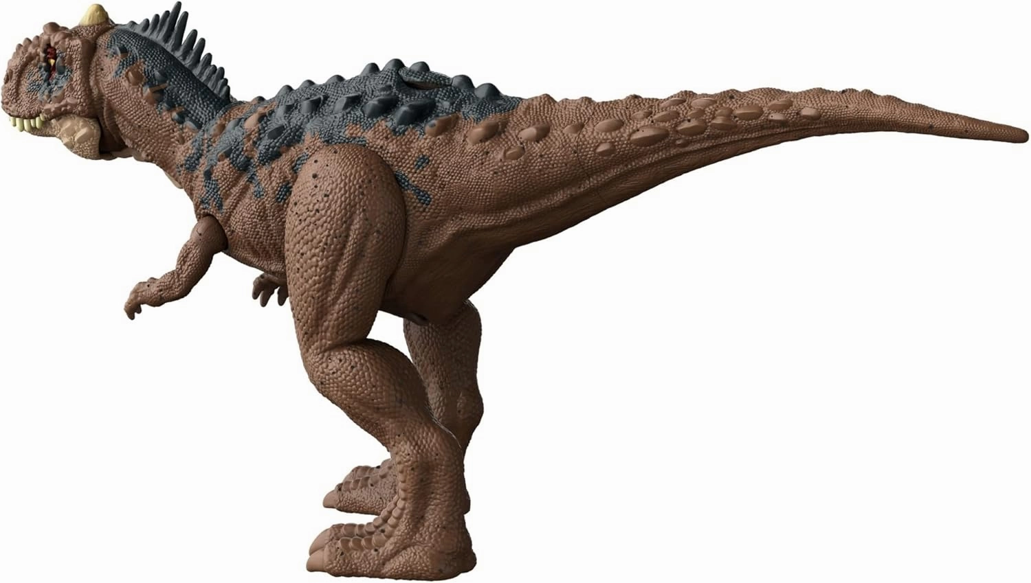 Mattel Jurassic World Dominion Roar Strikers Rajasaurus Dinosaur Action Figure with Roaring Sound and Attack Action, Toy Toy Physical & Digital Play