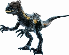 Mattel Jurassic World Track 'n Attack Dinosaur Action Figure, Indoraptor Toy with Lights, Sound, Motion & Accessories, Plus Downloadable App & AR